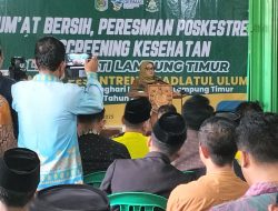 Bupati Lamtim Resmikan Program Poskestren Di PP Riyadhotul Ulum Batanghari